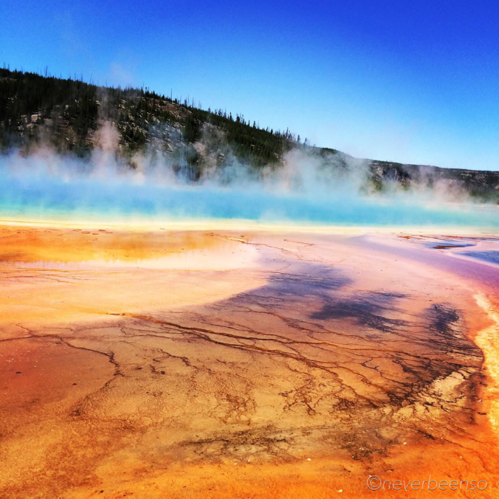 Grand Prismatic Spring - The largest hot spring in the U.S. and the 3rd largest in the World.